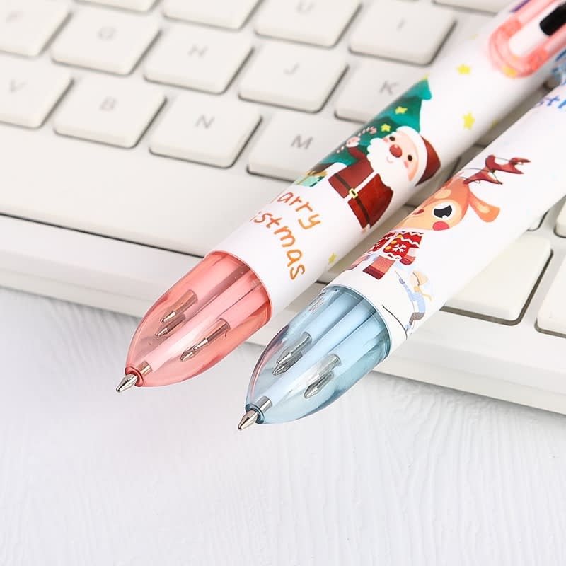 Multicolor Pen 6 in 1: Cute Peach Pens Ballpoint pen