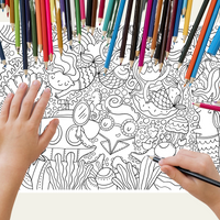 GIANT MERMAID COLORING PAGE